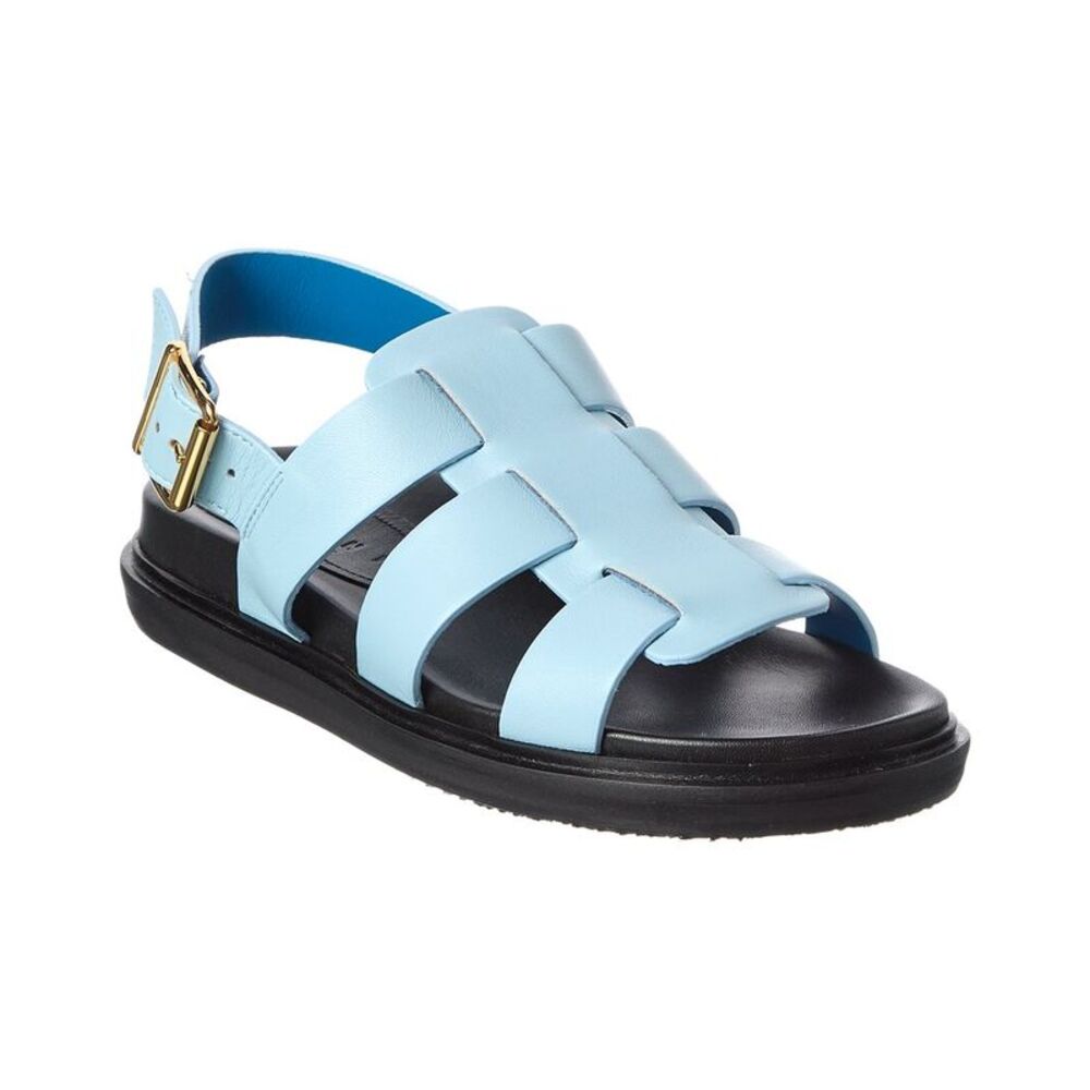 Marni Leather Sandal, Blue